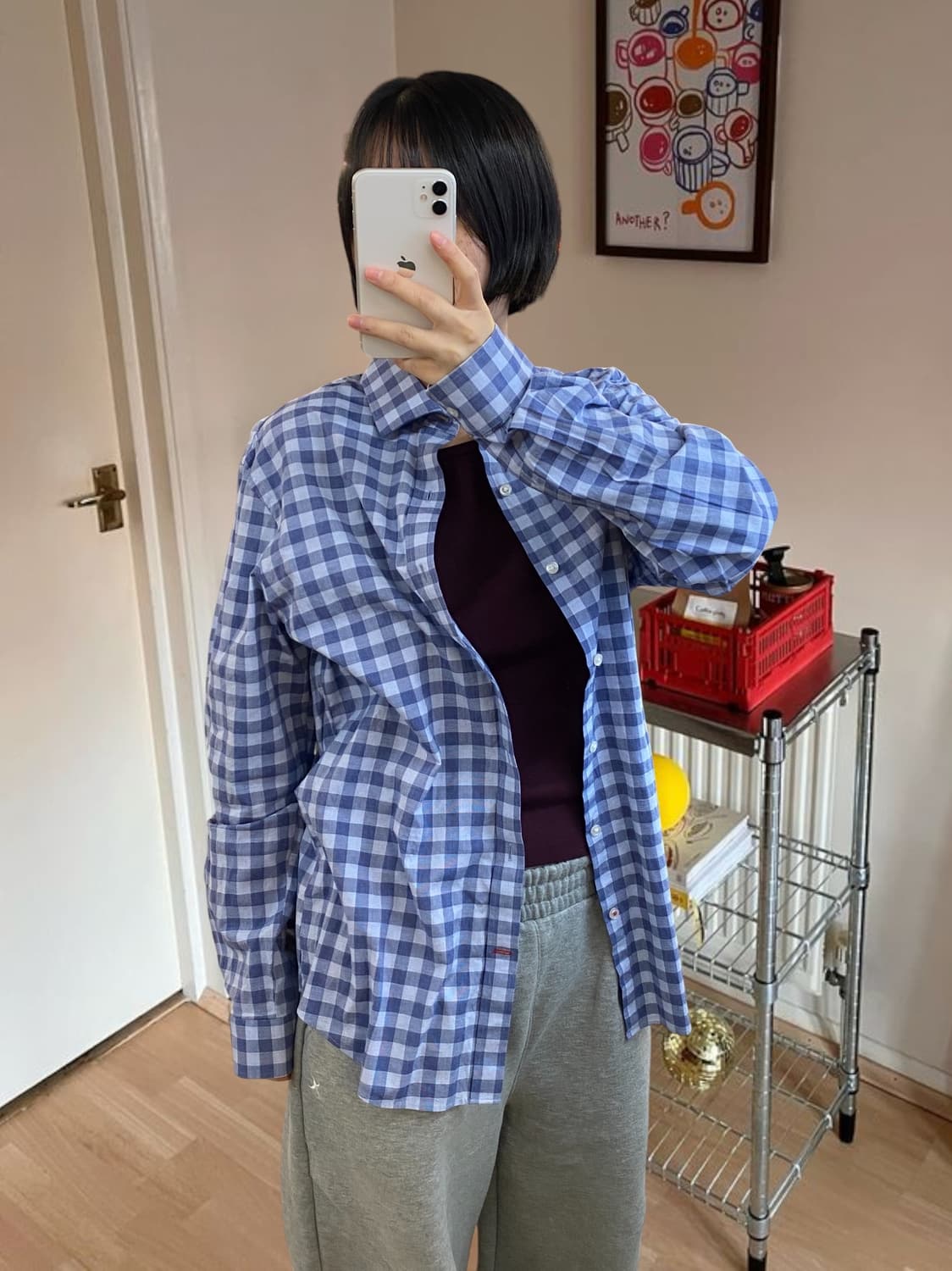 타미 체크 셔츠 (Woman L) AA1059 상품이미지1