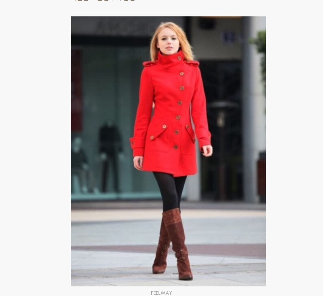 캐주얼 브랜드 St.Crew By Marks 정품 단아한 디자인의 모직코 상품이미지5