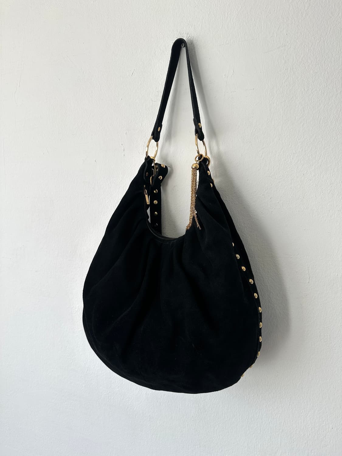 알마니 익스체인지 스터드 셔링 태슬 레더 투웨이백 상품이미지3