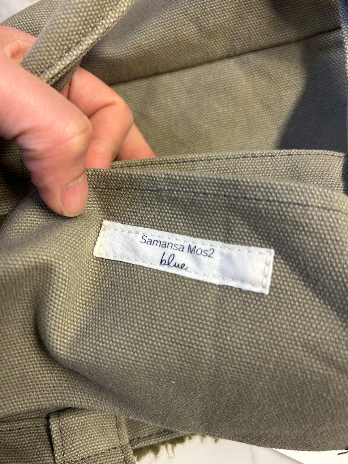 A006 samansa mos2 카키 토트백 상품이미지5