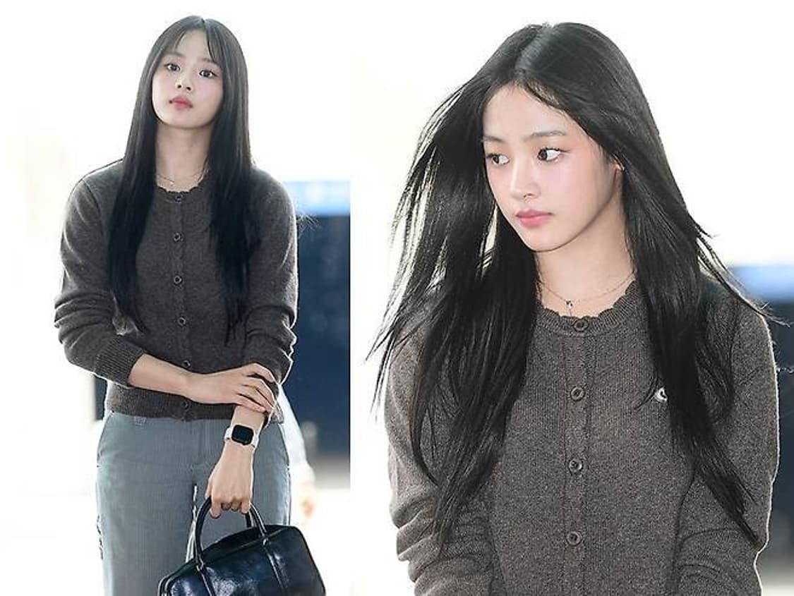 코이세이오 플라워 버튼 가디건 그레이 상품이미지3