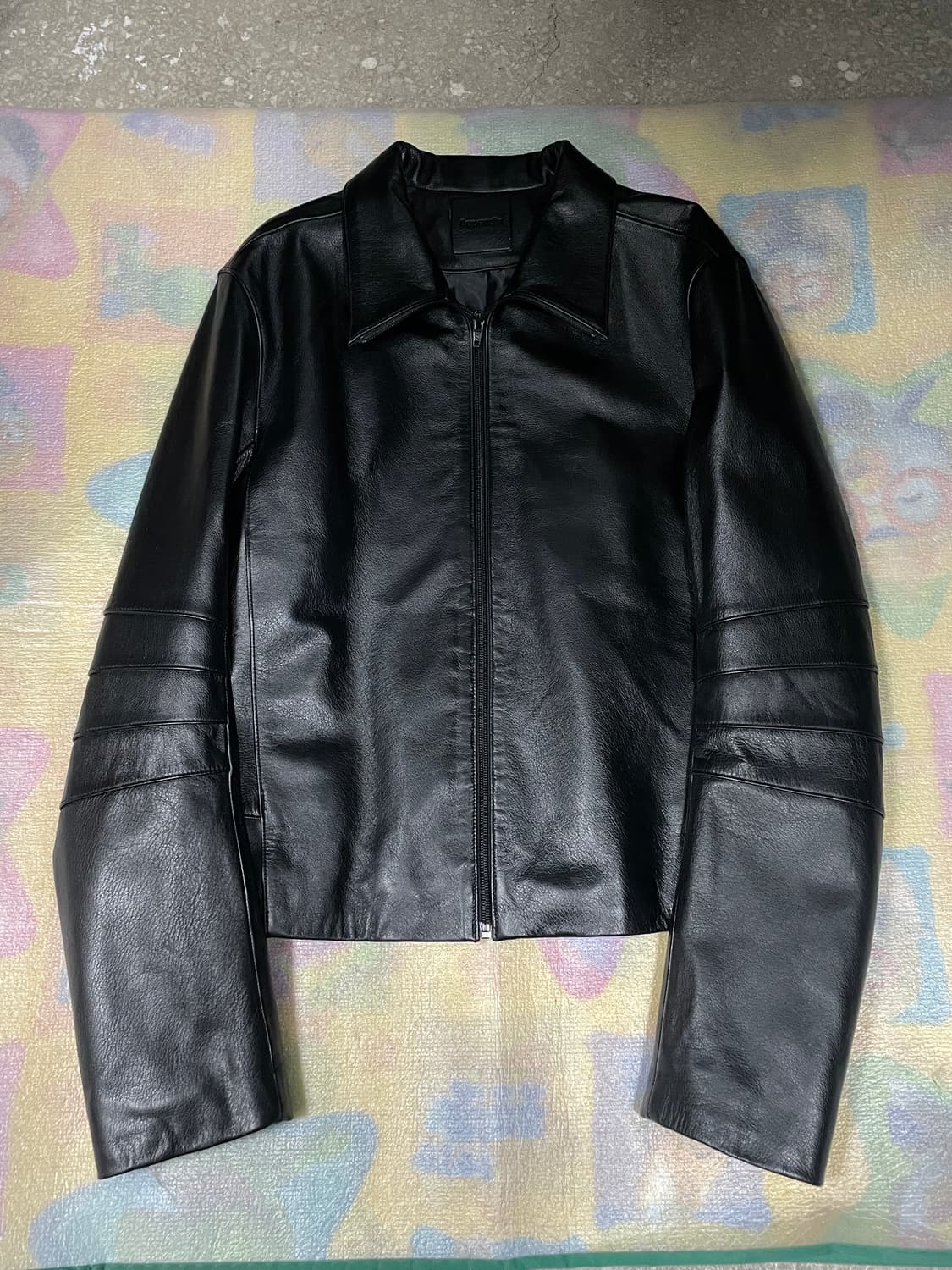 머듈 가죽자켓 블랙 2사이즈 상품이미지1