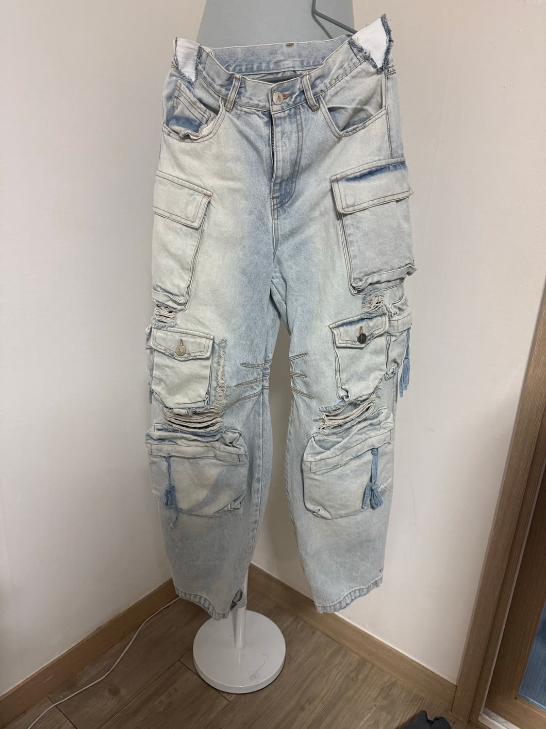 빈티지 데님 카고팬츠 상품이미지2