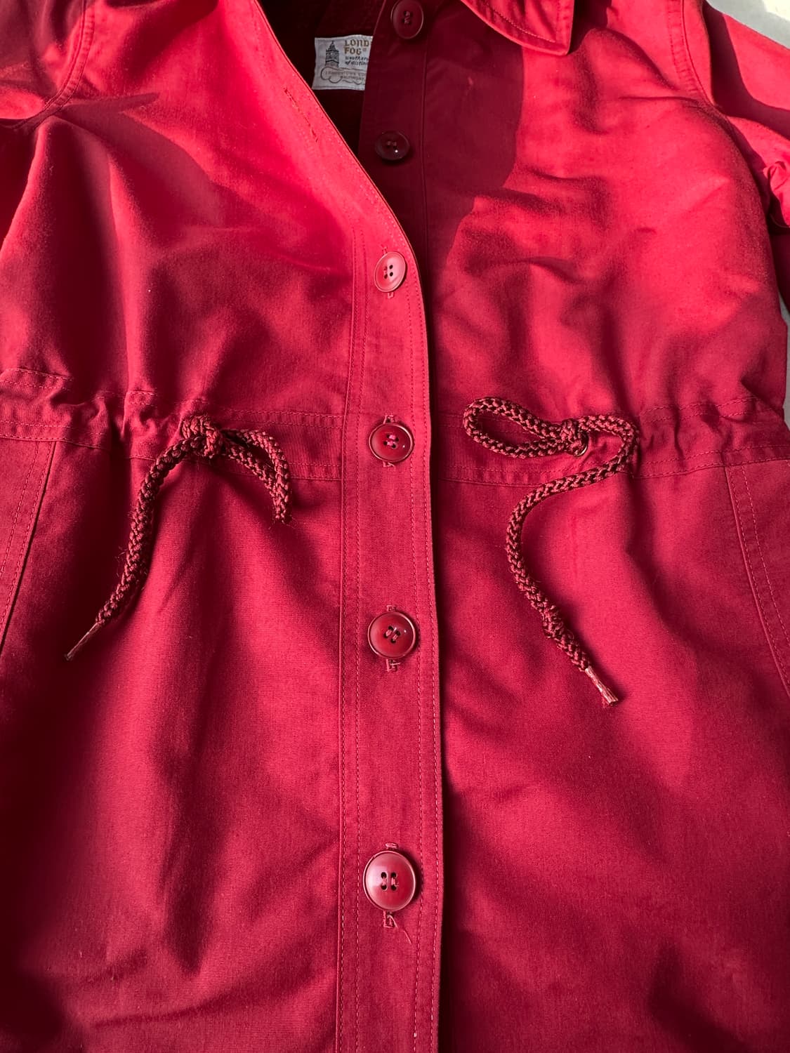 런던포그 후디드 코트 버건디 8 REG 상품이미지6