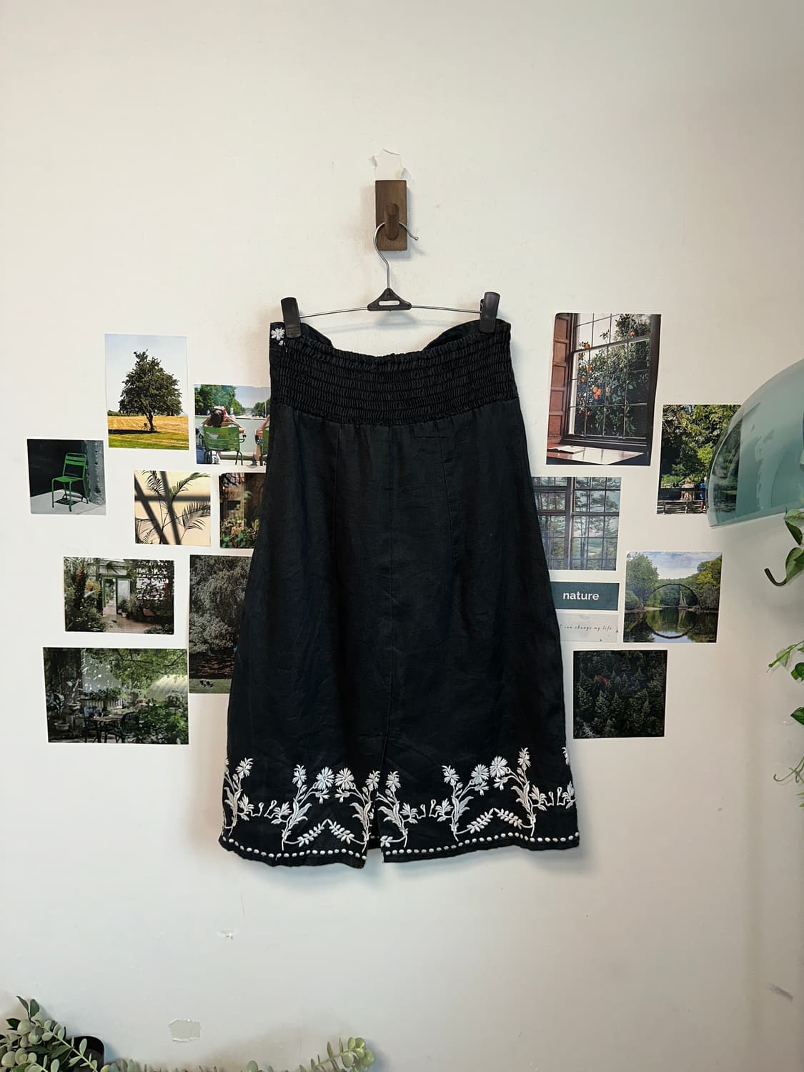 Black oriental floral top ops 상품이미지5