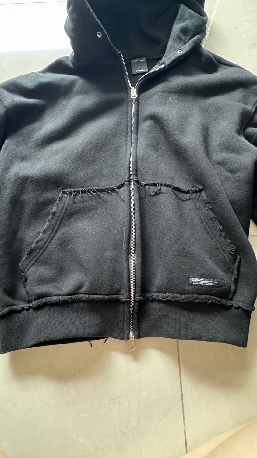 이네기 블랙 후드집업 바지세트 상품이미지4