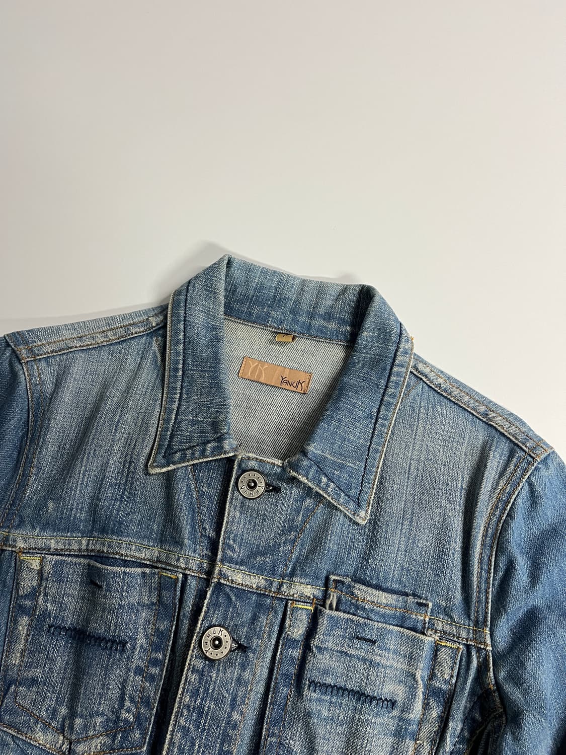 Y2K denim jacket made in USA 상품이미지10