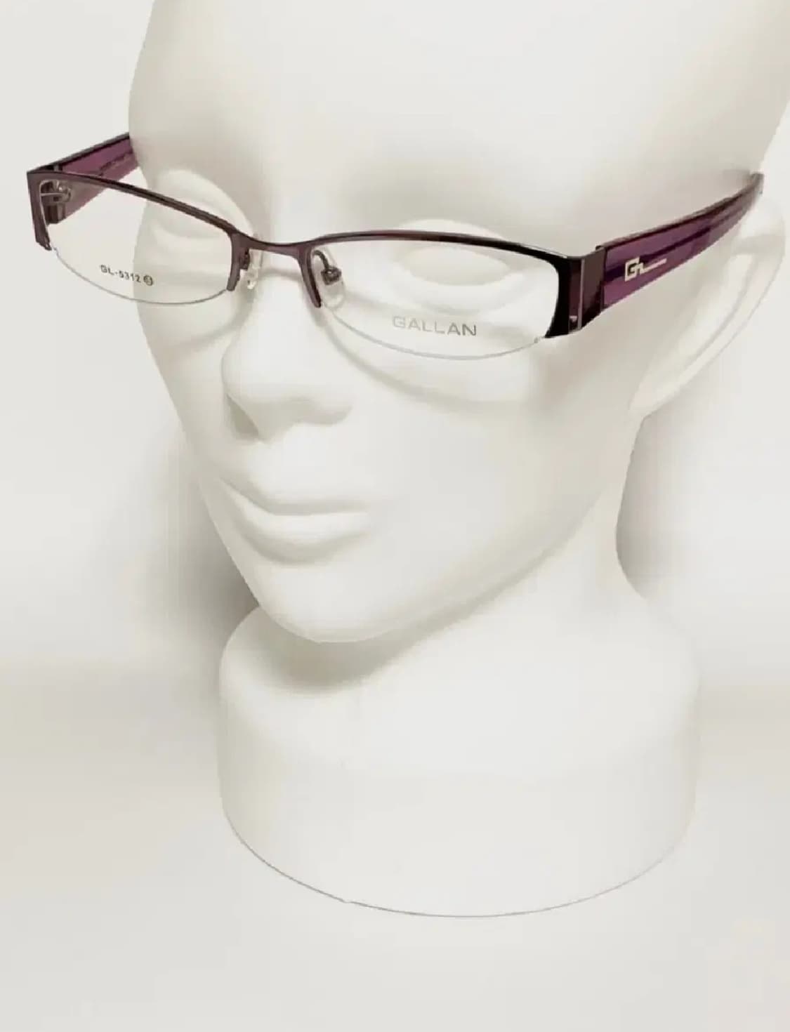 데드스탁 반무테 퍼플 템플 포인트 안경테 361 상품이미지6