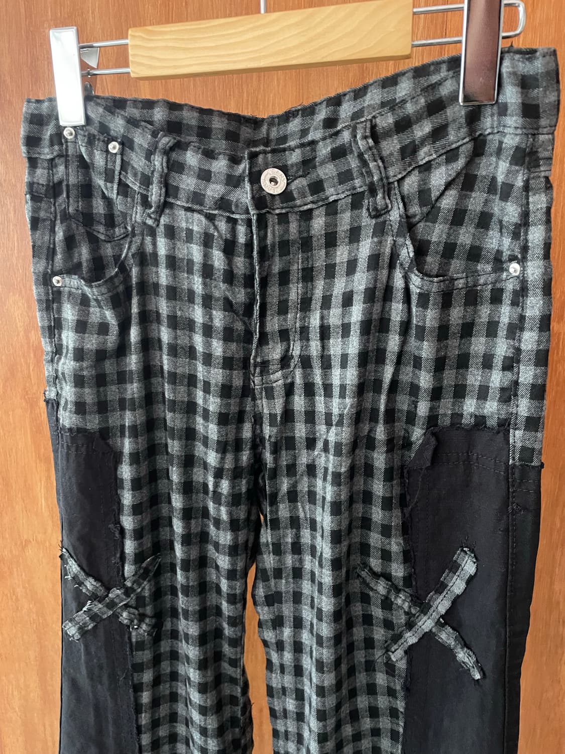 Check grunge boots-cut pants 상품이미지4