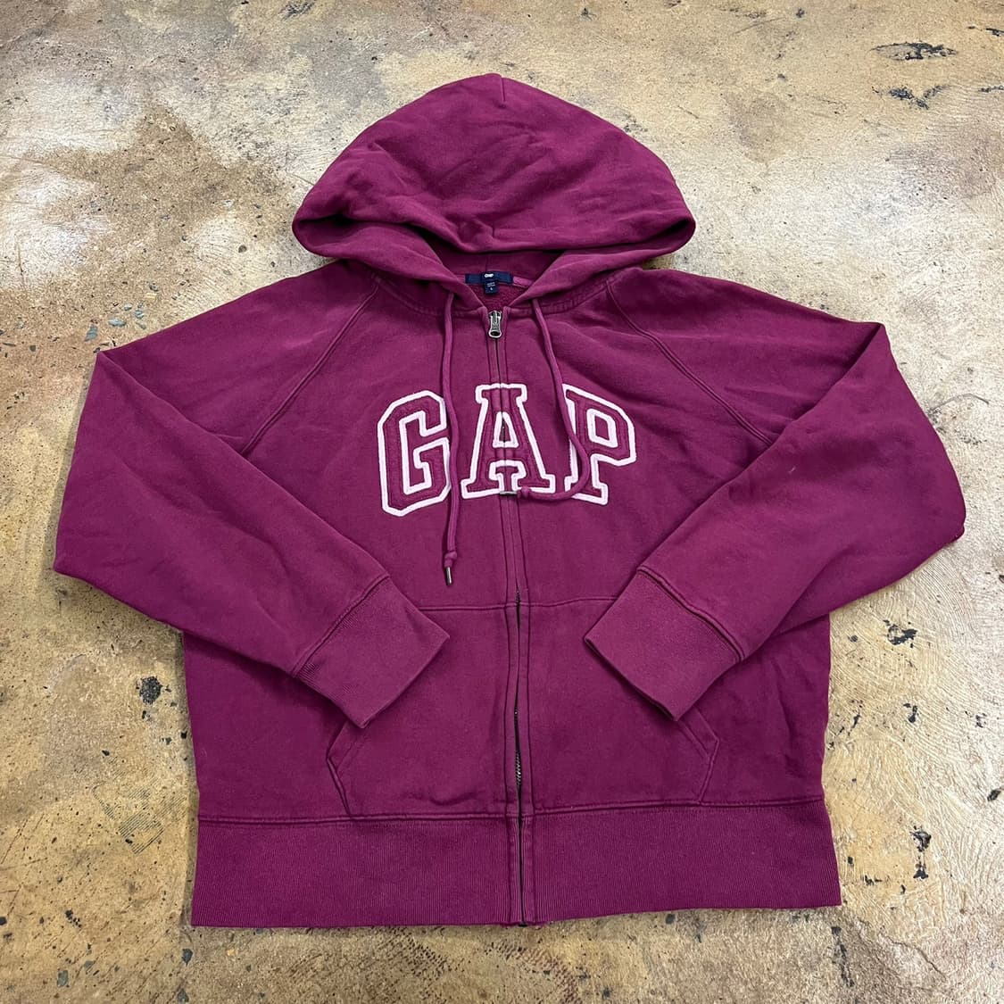 갭 퍼플 플럼 양털 후드집업  상품이미지2