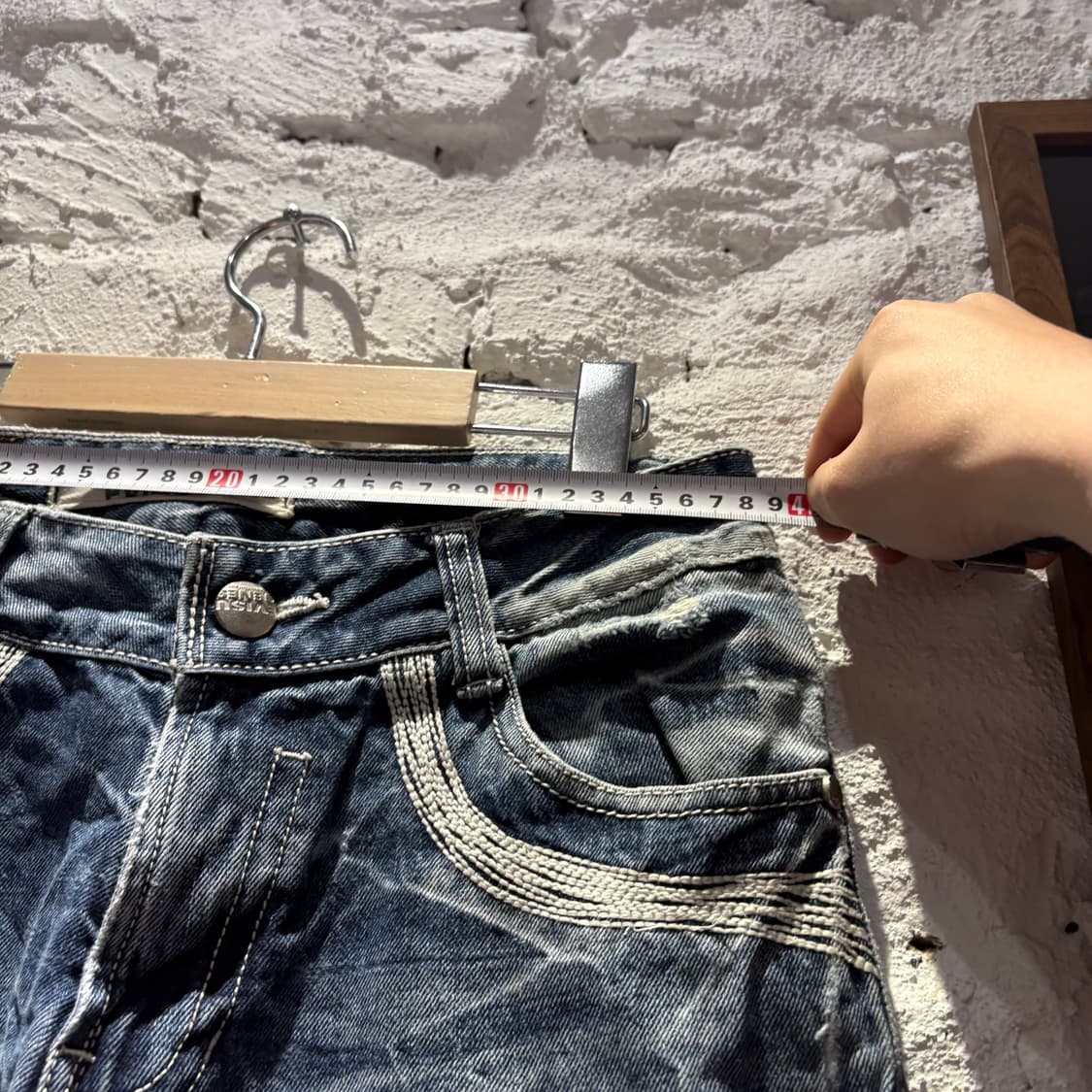 에비수 빈티지 워싱 데님 팬츠 상품이미지4