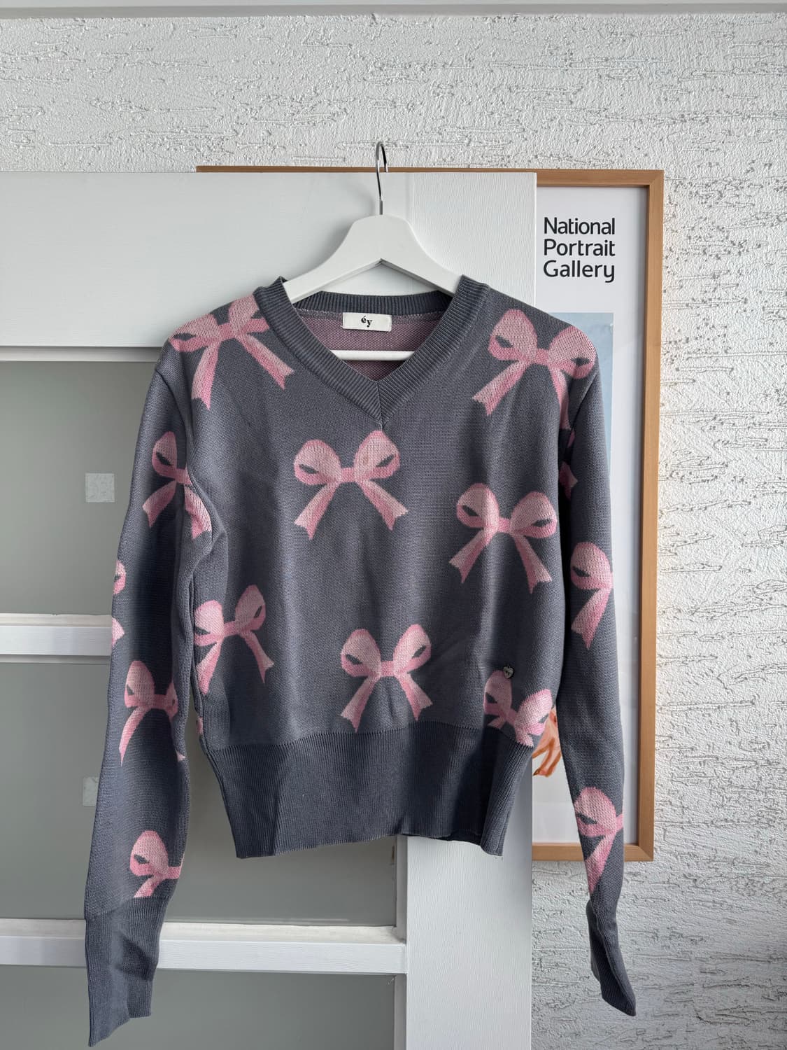 [éy] 아이아이 리본 패턴 니트 FREE 상품이미지1