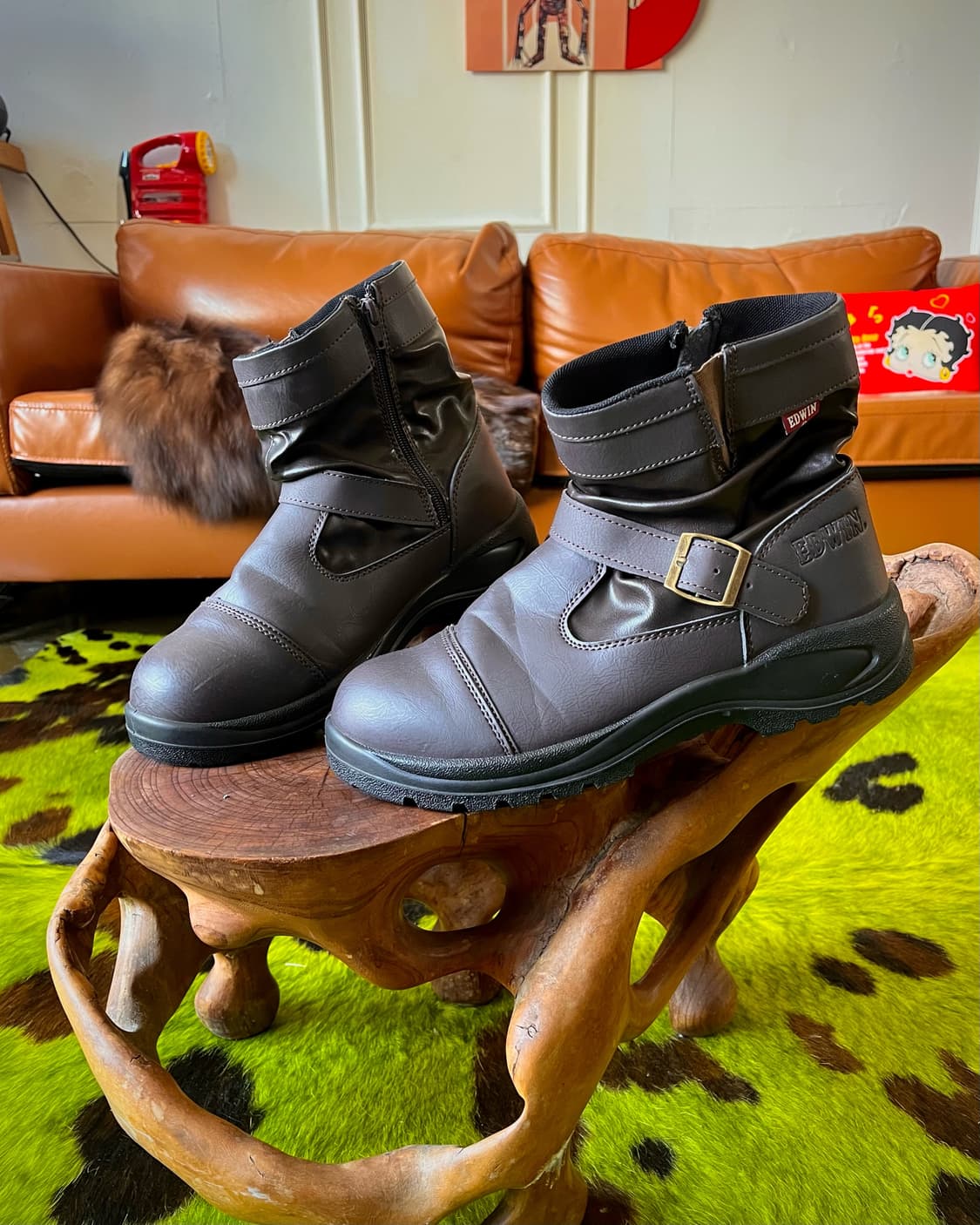 90-00s Old EDWIN Engineer Scotch Boots 상품이미지2