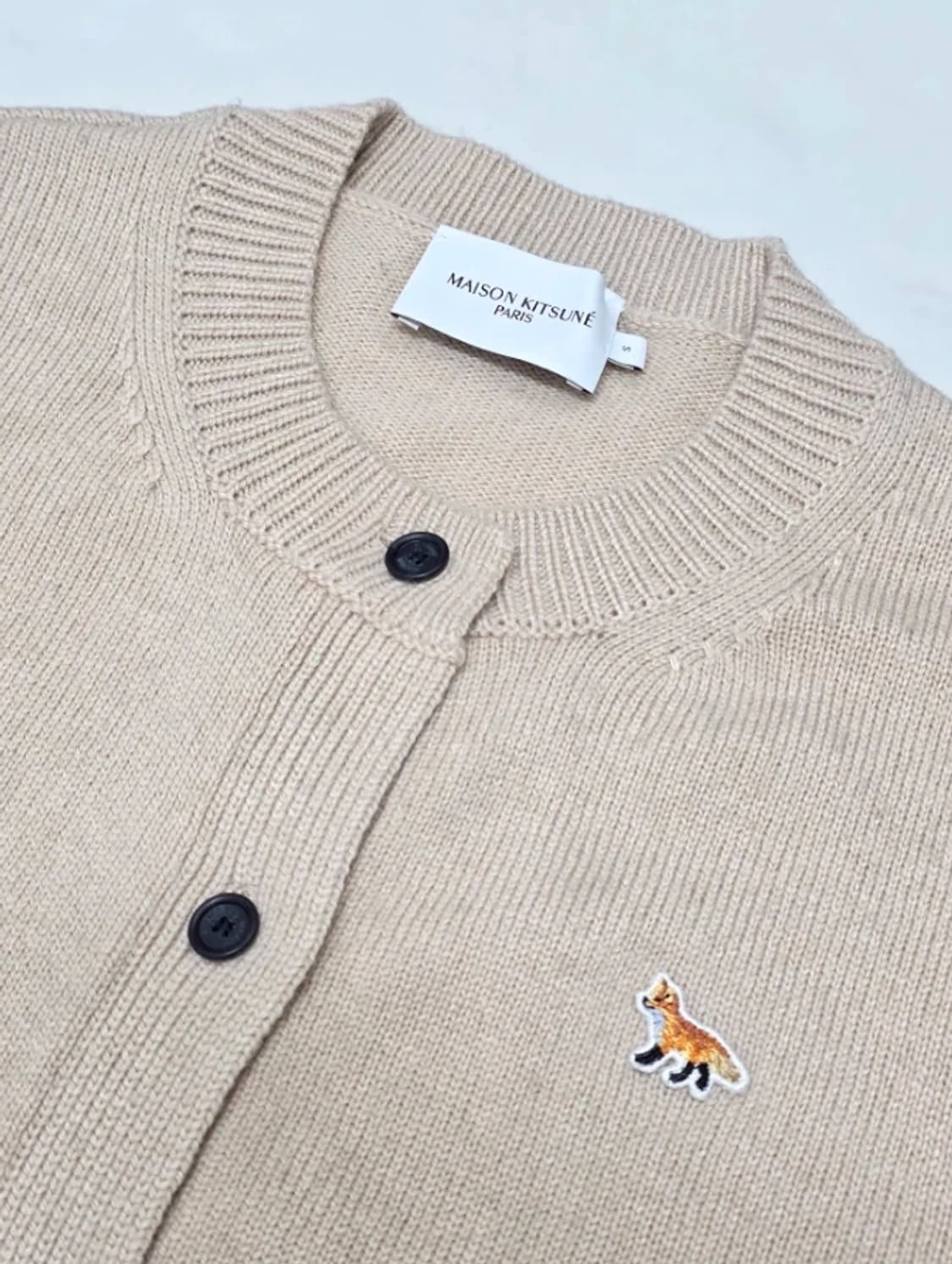 메종키츠네 폭스 패치 가디건 55 신상 상품이미지3