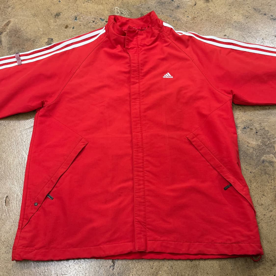 [정품/95] 아디다스 빨간색 삼선 트랙탑 져지 b17 상품이미지3