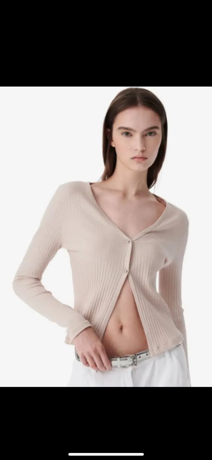 이로(iro) SILAS 립 가디건 화이트 S 상품이미지9