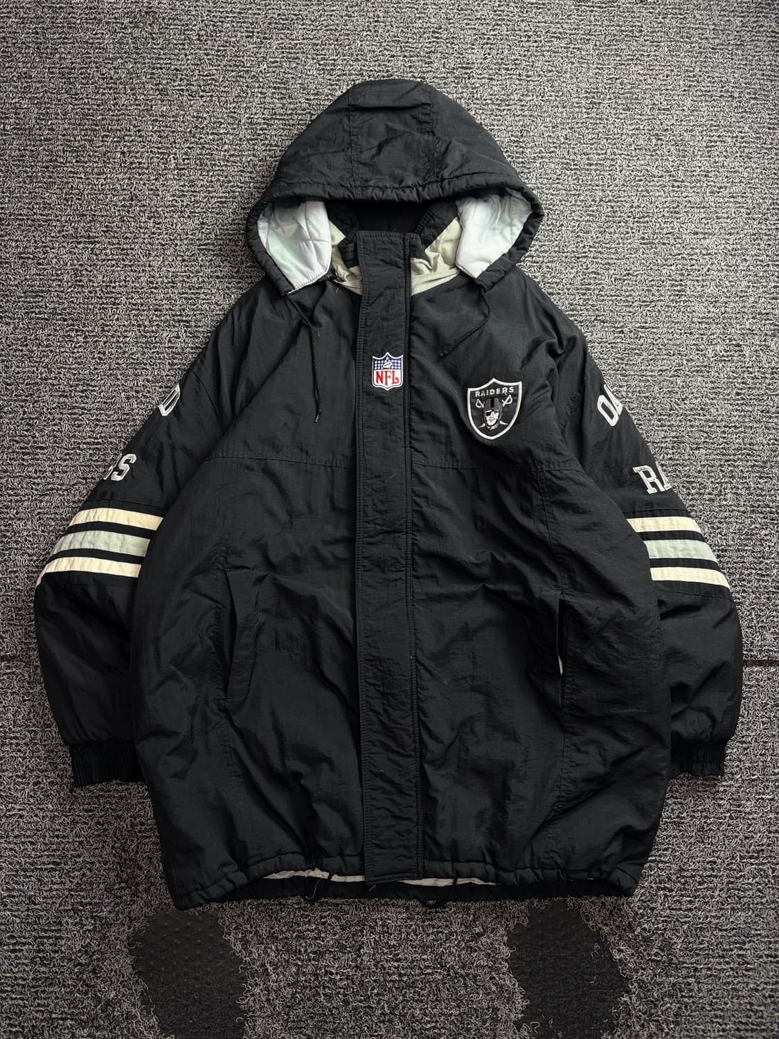NFL 오클랜드 레이더스 스타터 올드스쿨 자켓 3688 상품이미지2