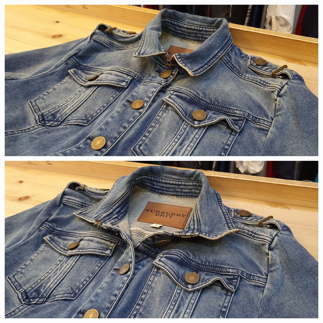 55.버버리 스판 데님자켓 상품이미지3
