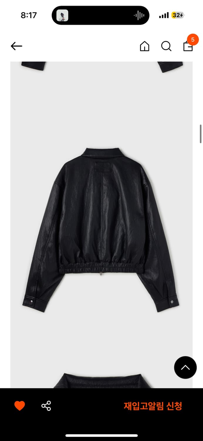 yunse faux leather jacket 윤세 레더자켓  상품이미지5