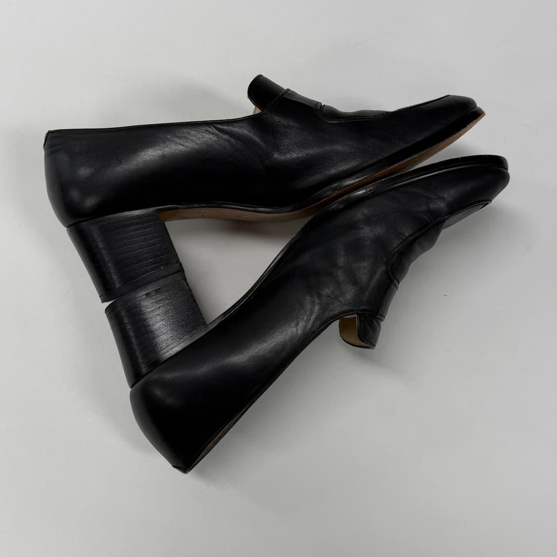 90s Margaret Howell mid heel loafers 상품이미지5