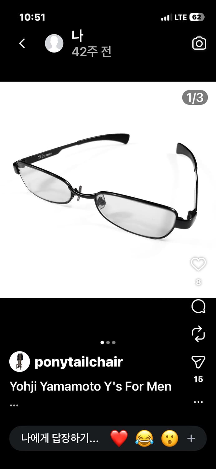 yohji Yamamoto Y's for men 안경  상품이미지1