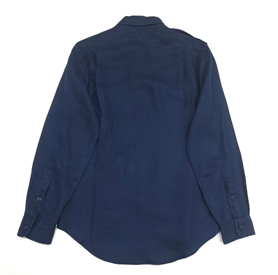 M 폴로 랄프로렌 로얄네이비 밀리터리 린넨 긴팔 셔츠 남방 상품이미지8
