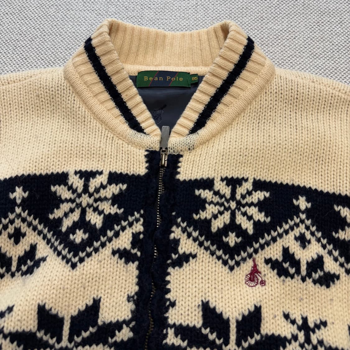 빈폴 패턴 니트 집업 자켓 상품이미지2