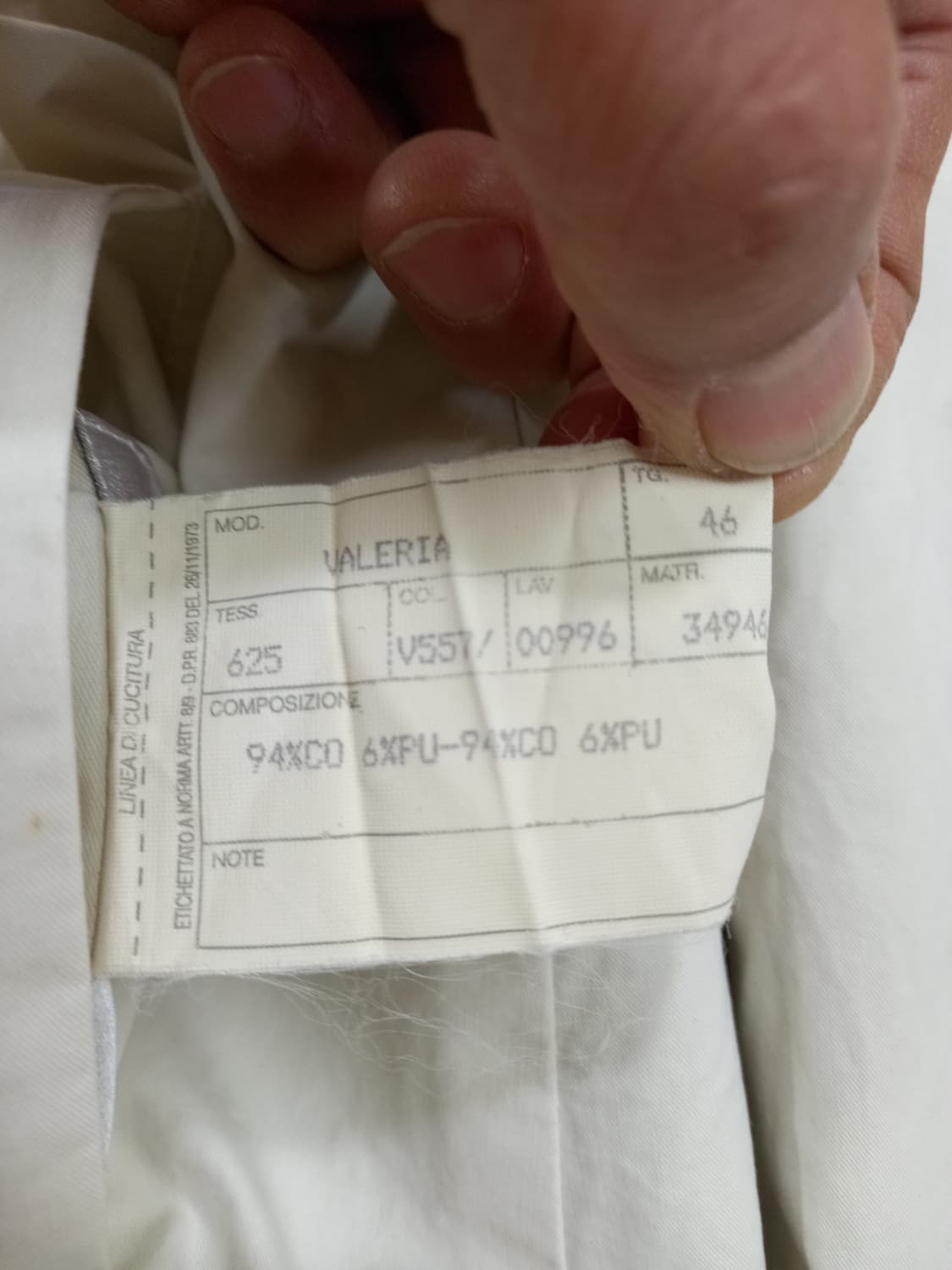 M95 BIANKA Italy 리버서블 트랜치코트 M-995 상품이미지7