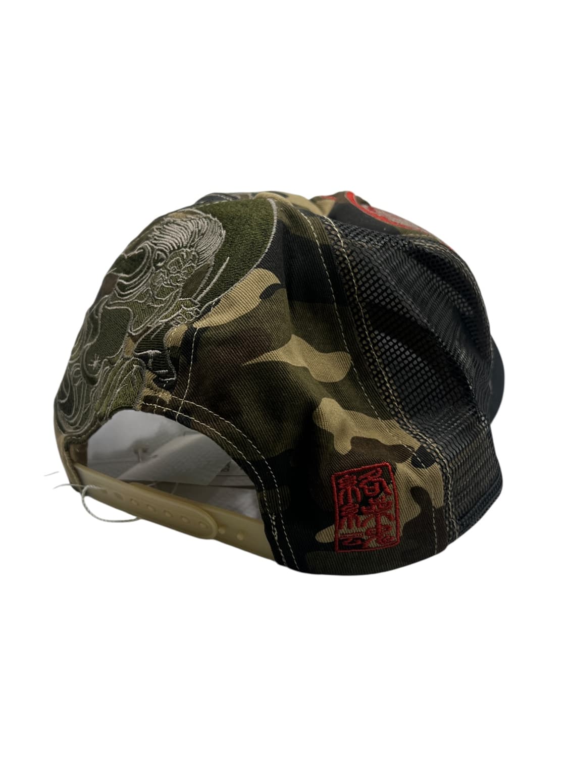 카라쿠리 타마시 風神 x Flower 자수 트러커 캡 상품이미지5