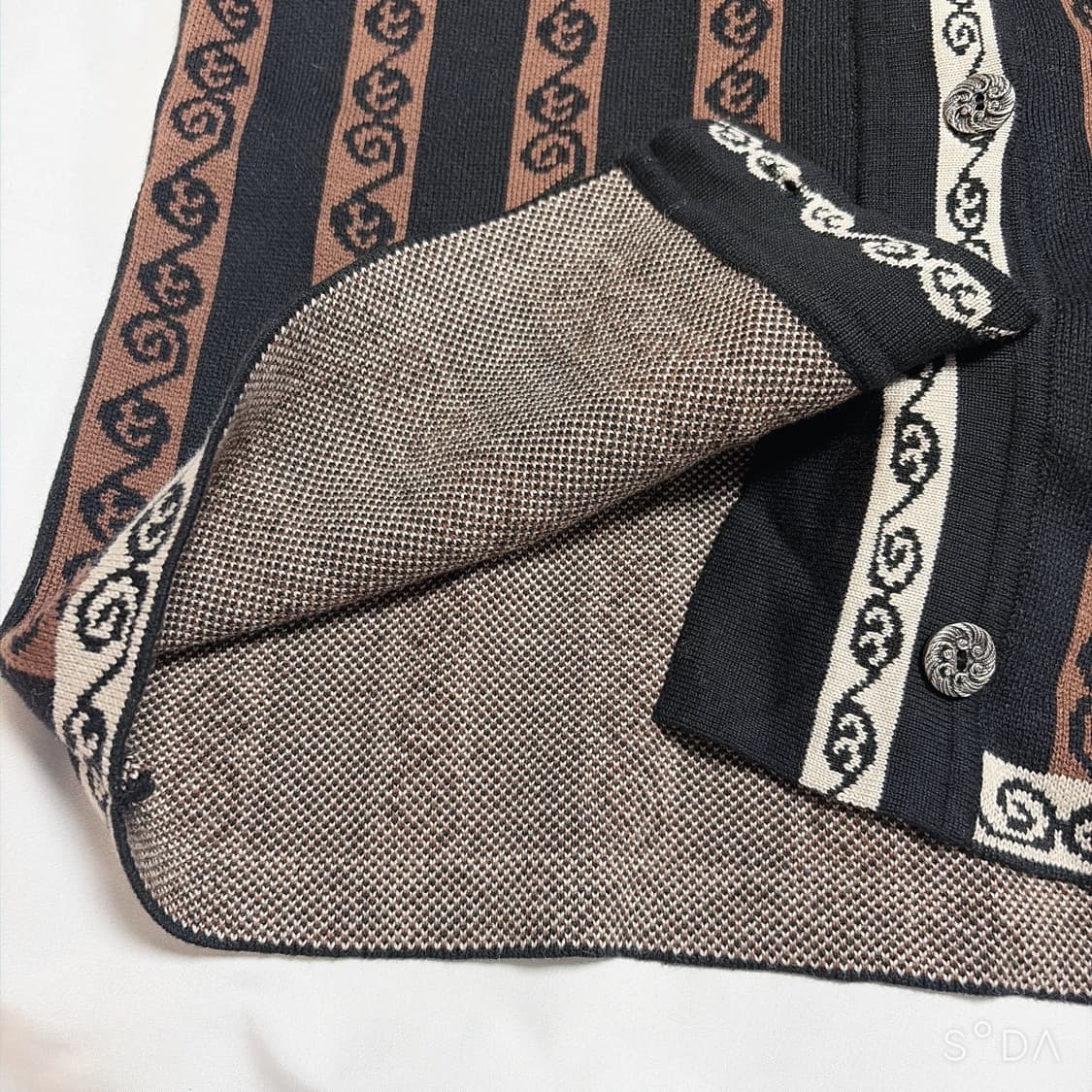 미스치프 로즈 자카드 숏슬리브 가디건 상품이미지8