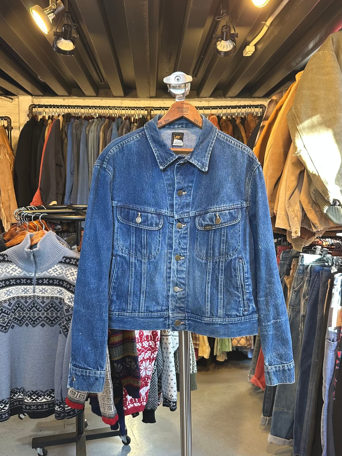 80s Lee 리 라이더 데님 트러커 자켓 made in usa 상품이미지1