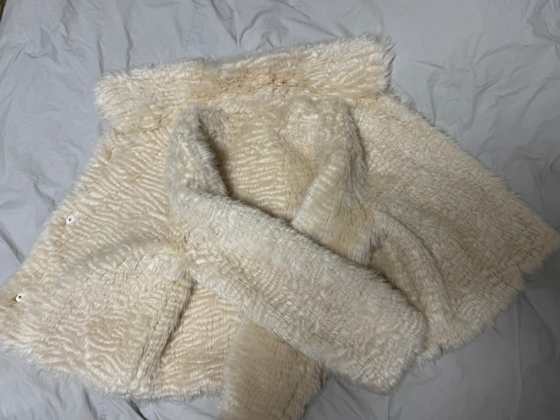 아이보리 퍼자켓 상품이미지8