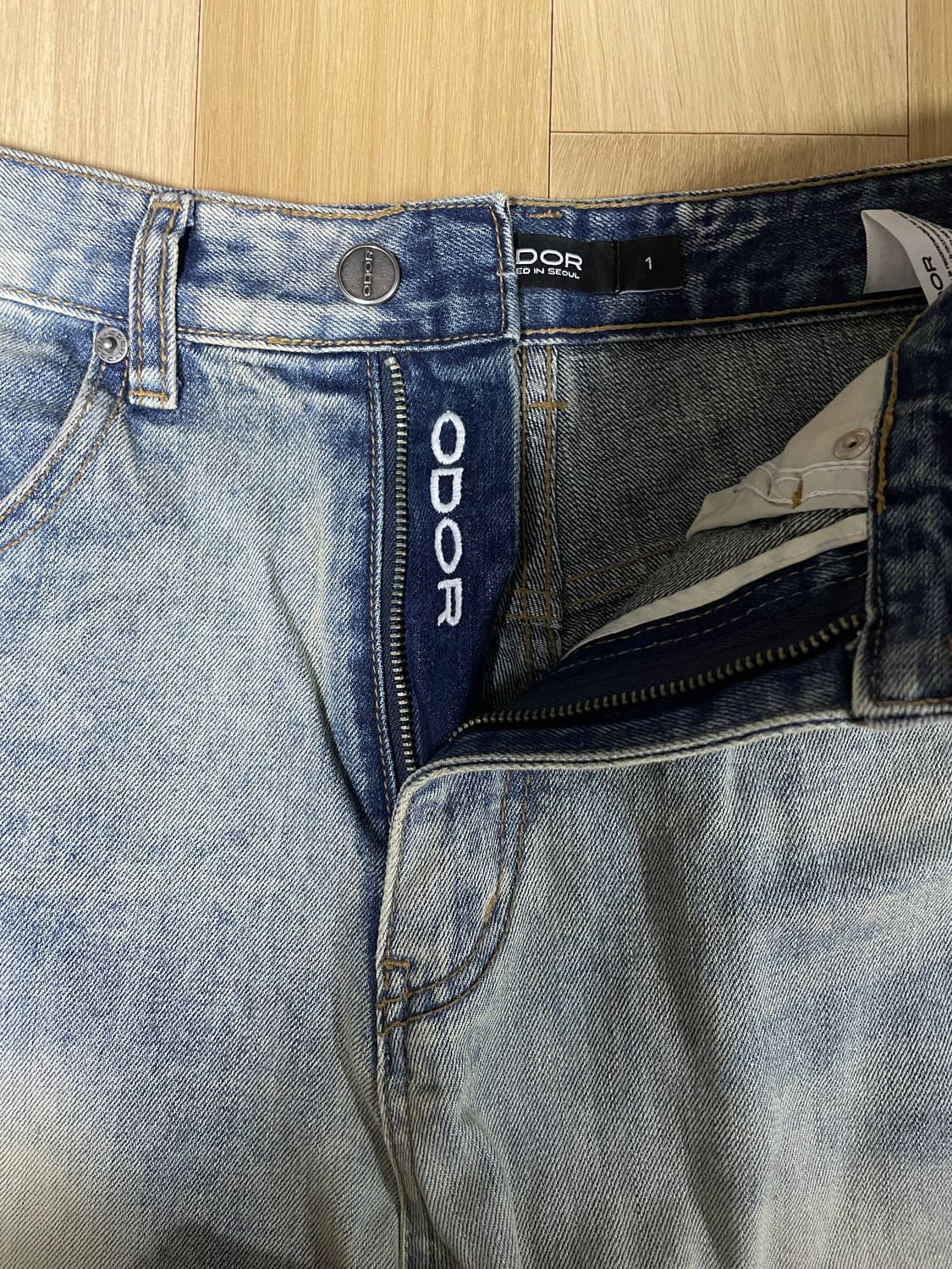 오도어 Tony wide denim in blue 1사이즈 상품이미지6