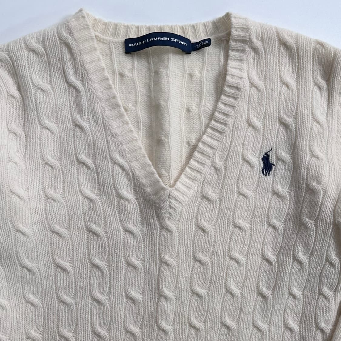 폴로 랄프로렌 화이트 울 니트  상품이미지2