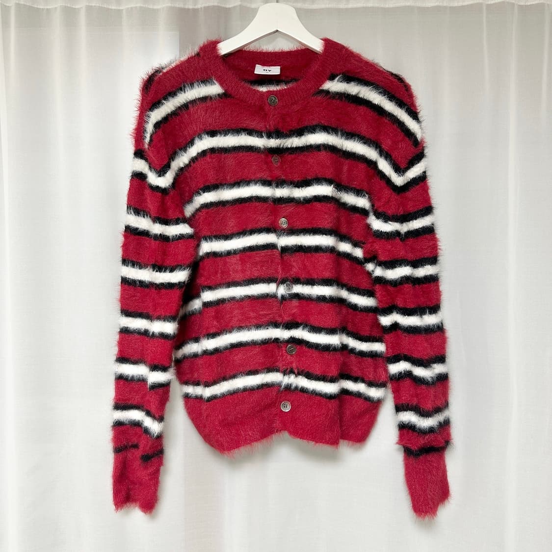 OY HAIRY STRIPE KNIT CARDIGAN - M 상품이미지3