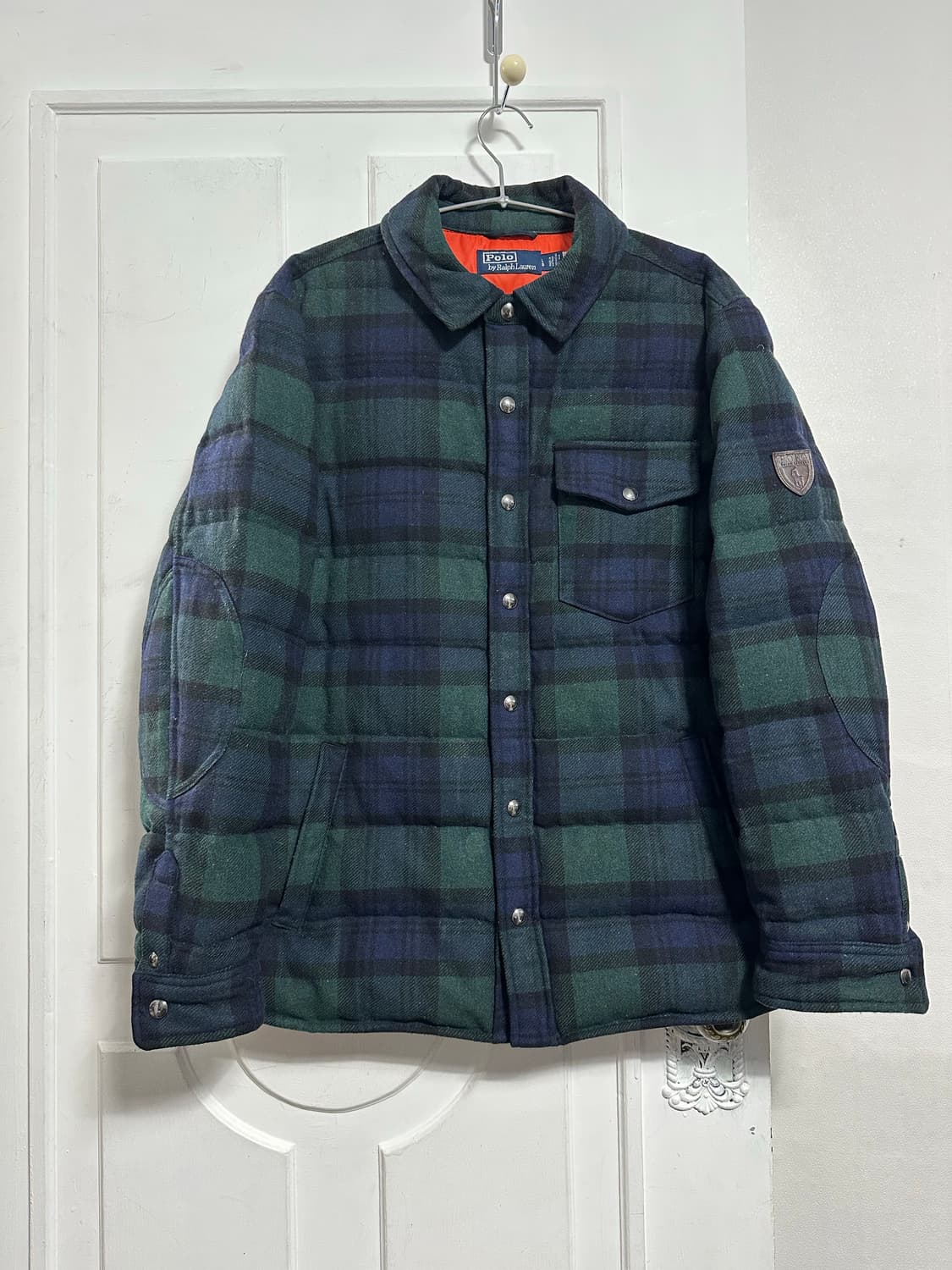 폴로 랄프로렌 타탄 울 블랜드 패딩 자켓 상품이미지1