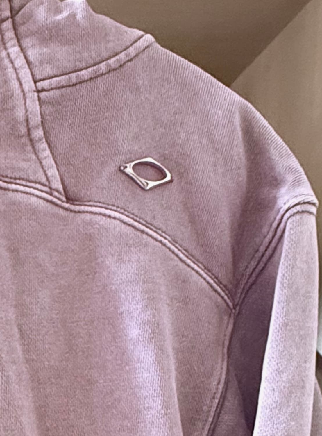 미스치프 사이드 버튼 업 크롭 후드 워시드 상품이미지2