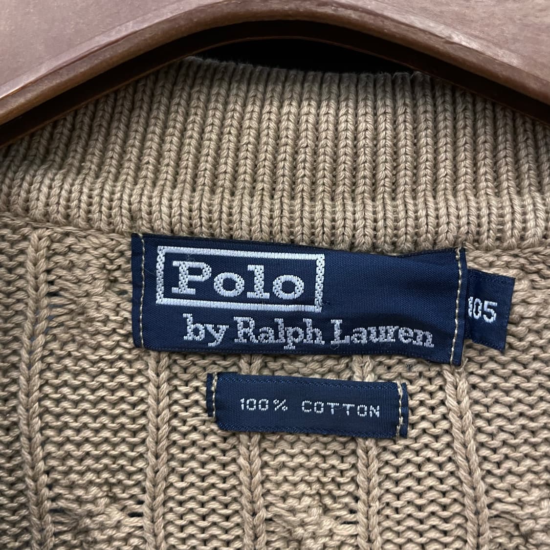 90s 폴로 랄프로렌 PK 카라 풀 오버 꽈배기 니트 스웨터 상품이미지7