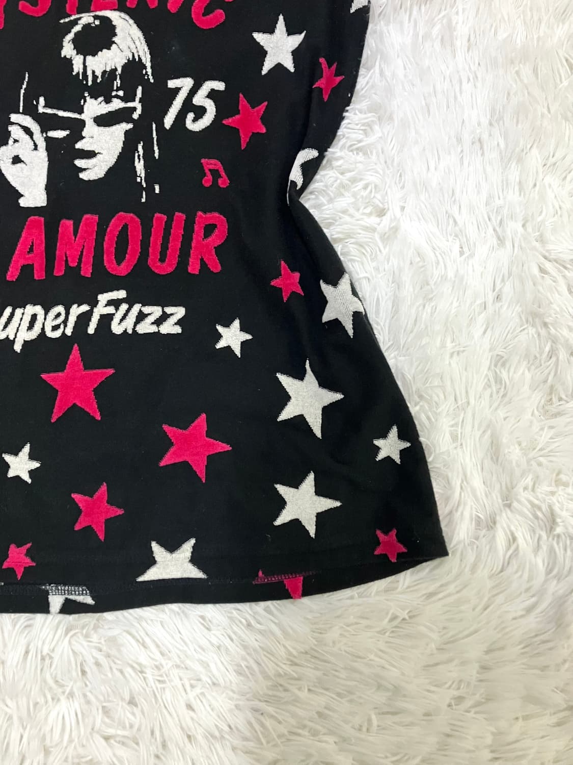 hysteric glamour 히스테릭글래머 히스걸 별 패치 태리 반팔 상품이미지5