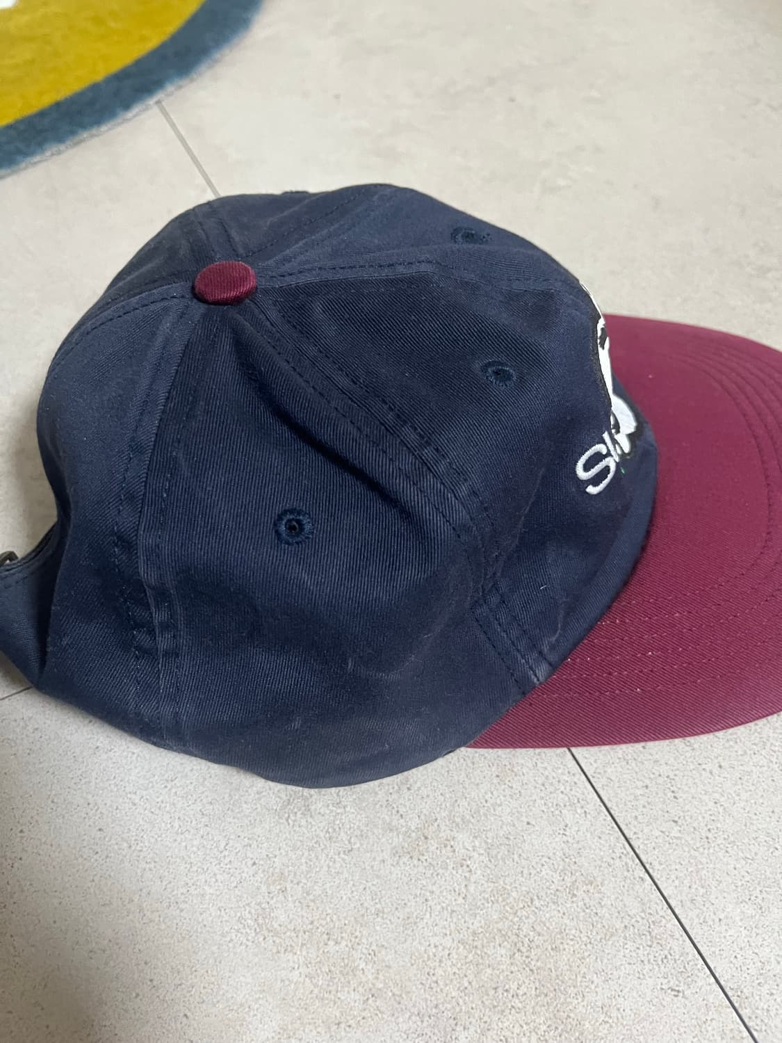 슈프림 본 치토 볼캡 네이비/버건디 상품이미지3