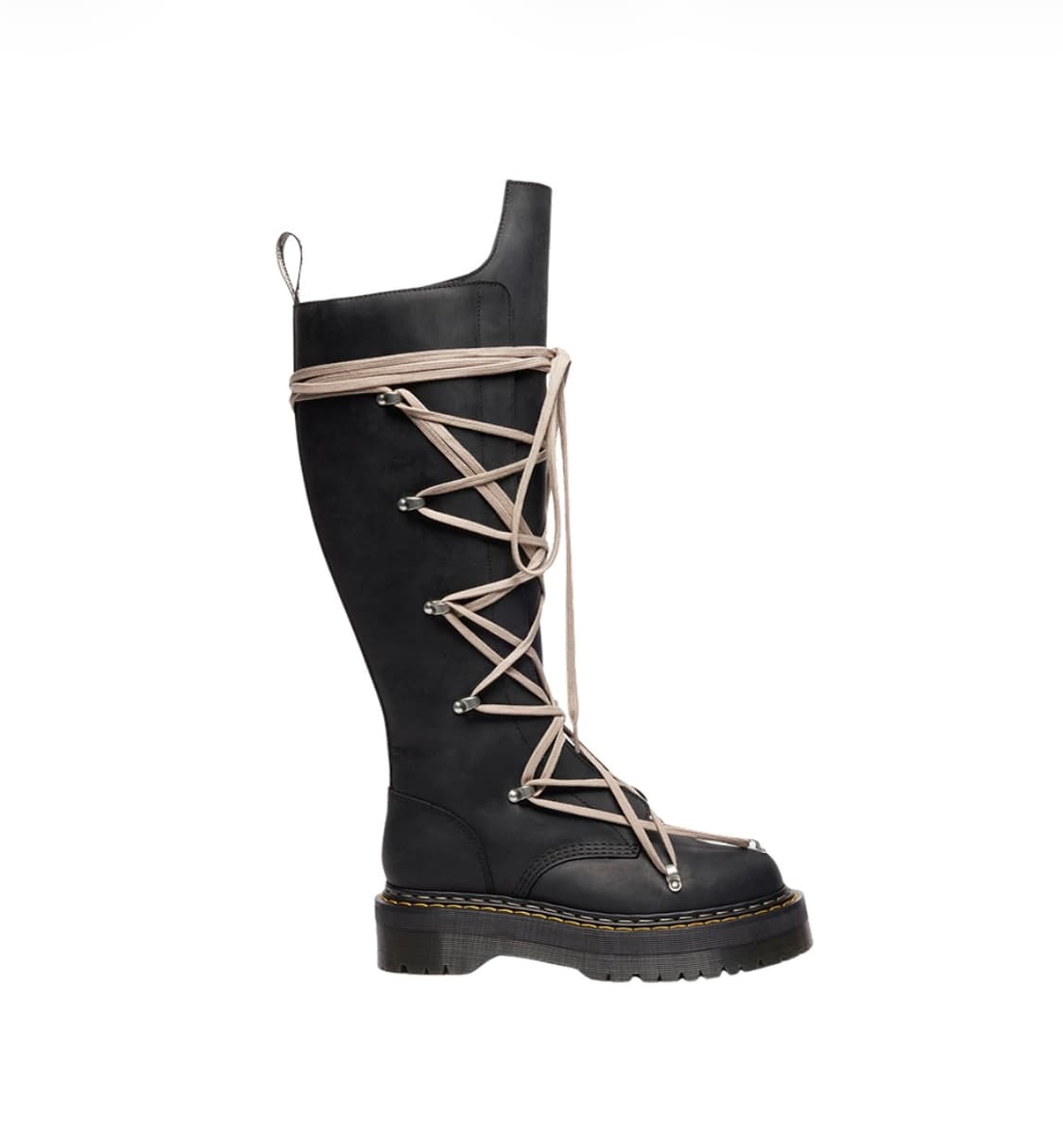 [UK5] 닥터마틴 x 릭 오웬스 1B60 쿼드 솔 펜탈레이스 부츠 블랙 상품이미지1