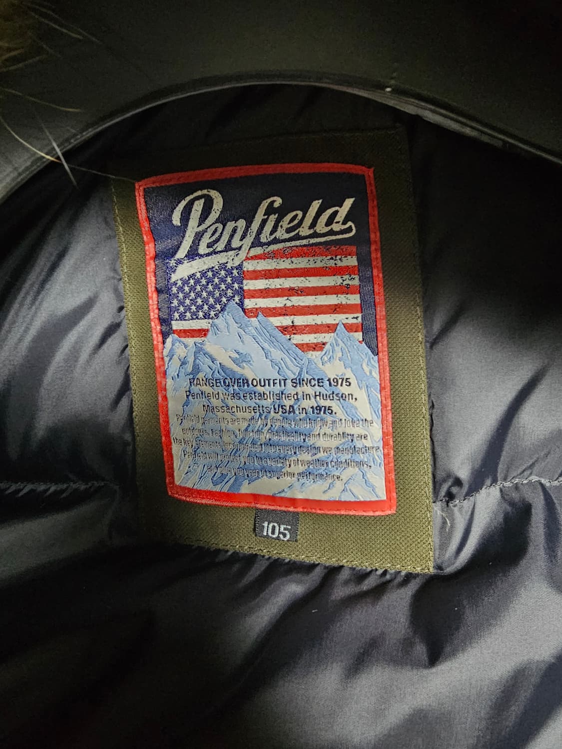 펜필드 아메리칸 후삭 다운 패딩 카키 L 상품이미지6