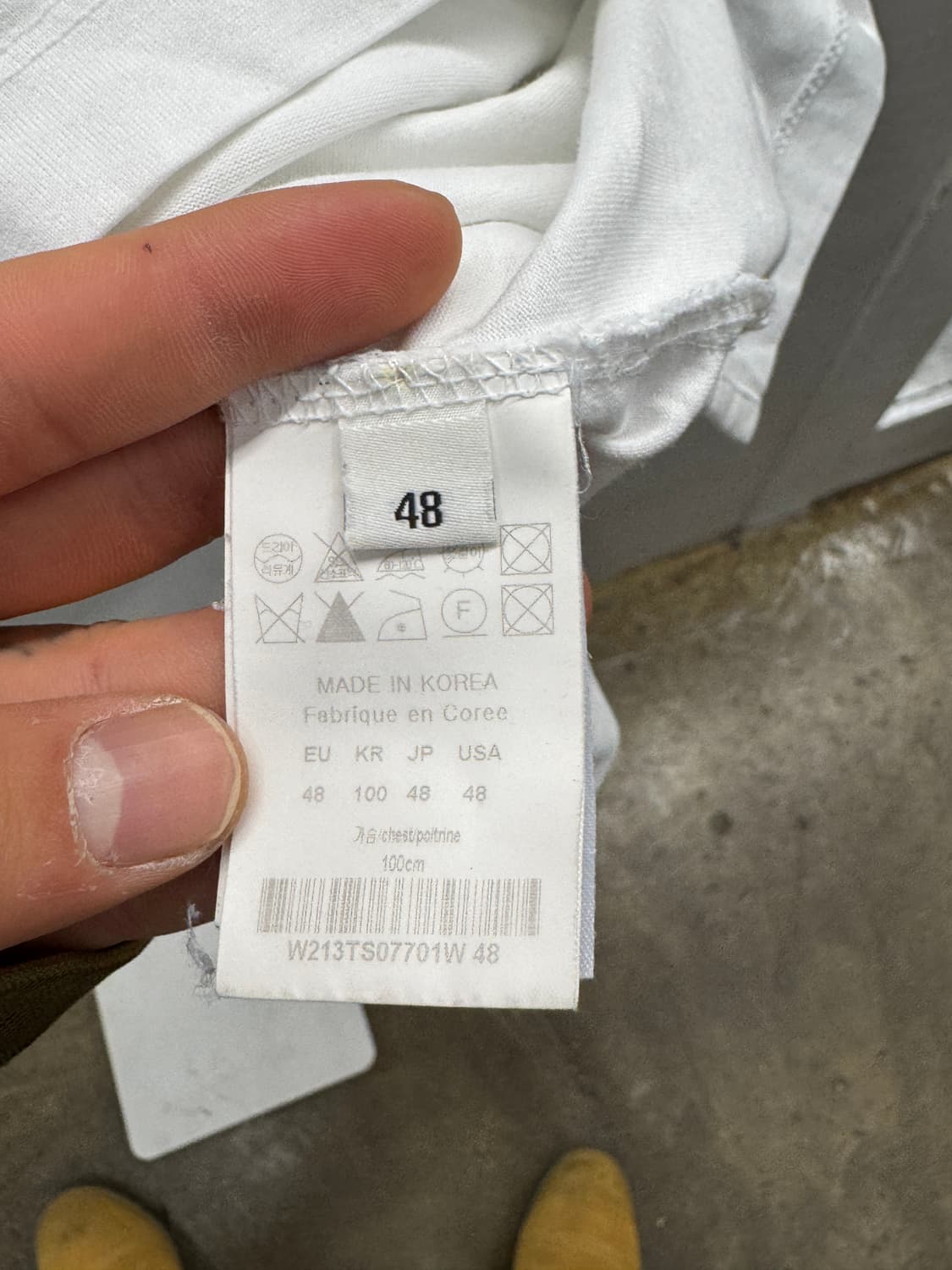 우영미 흰색 반팔 티셔츠 100 상품이미지5