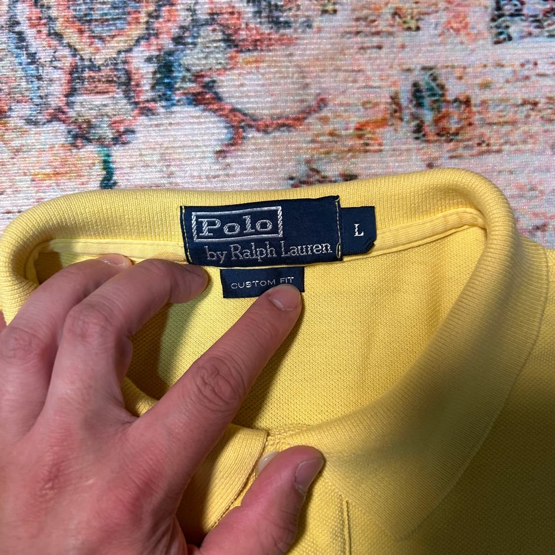 [L] 폴로 랄프로렌 빅포니 카라티 옐로우 상품이미지4