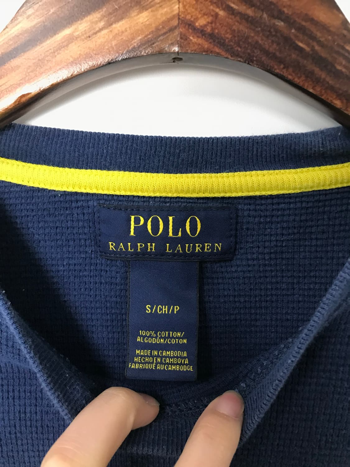 폴로 랄프로렌 신형 네이비 와플 니트 상품이미지4