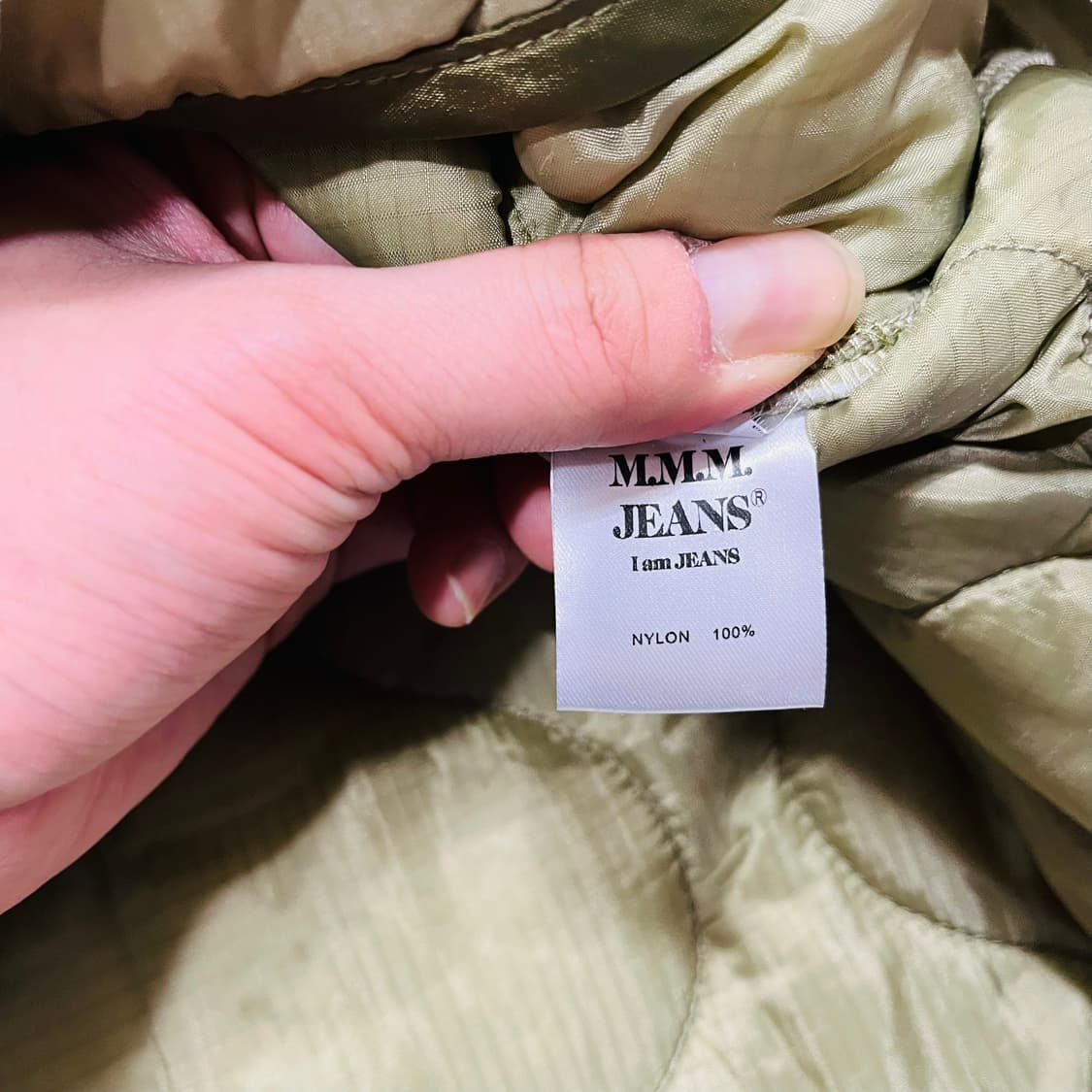엠엠엠 진스 필드 퀄팅 라이너 카키 러브 자켓 상품이미지9