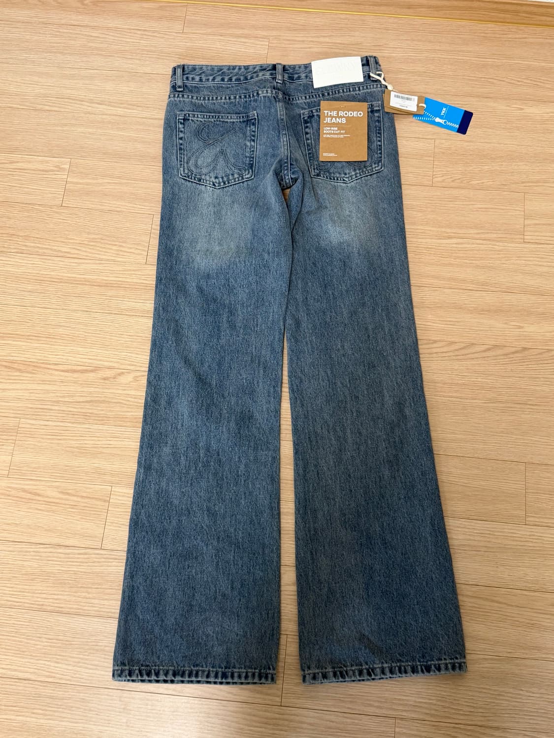 글로니(glowny) RODEO JEANS 로데오 진 워시드 블루 S 상품이미지4