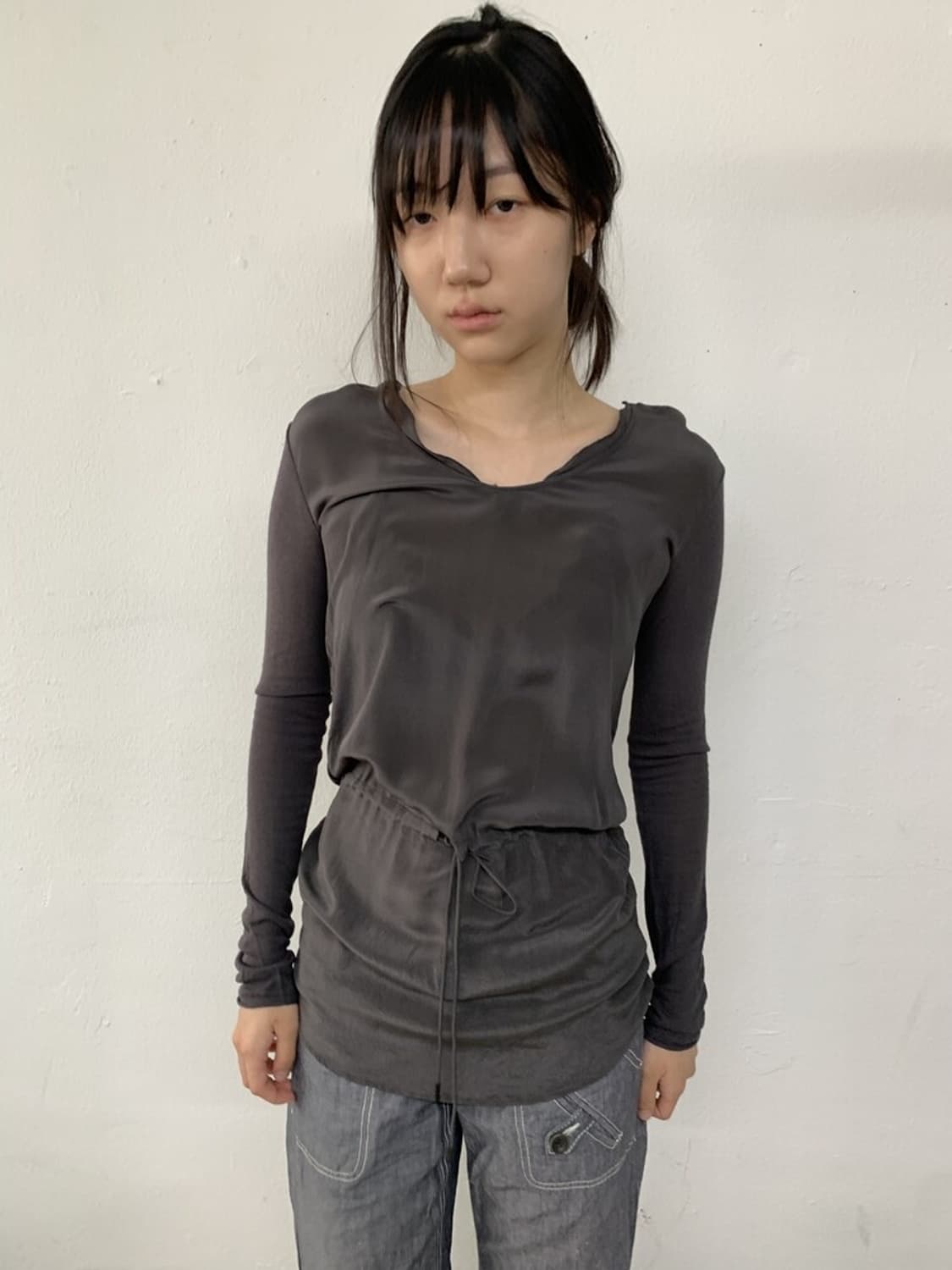 Satin long sleeve 상품이미지2