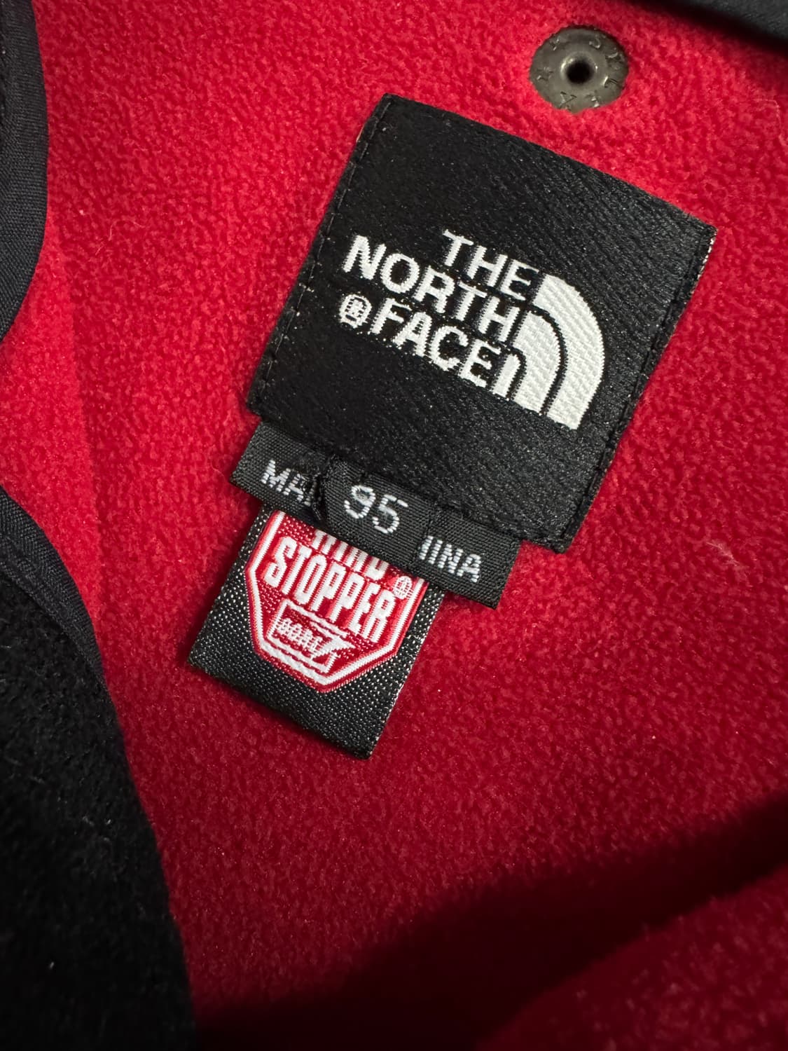 노스페이스 윈드스토퍼 등산 레드 후리스 자켓 상품이미지3