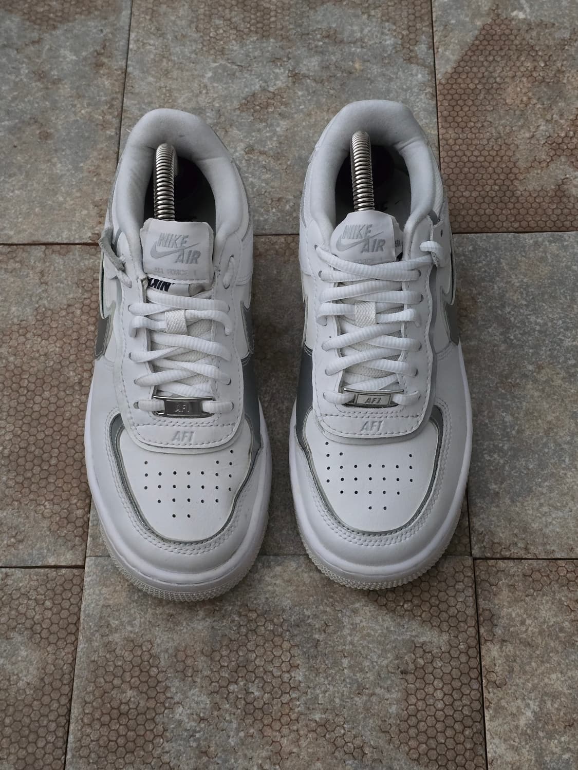 (225)나이키 에어포스 1 쉐도우 화이트 실버 상품이미지2